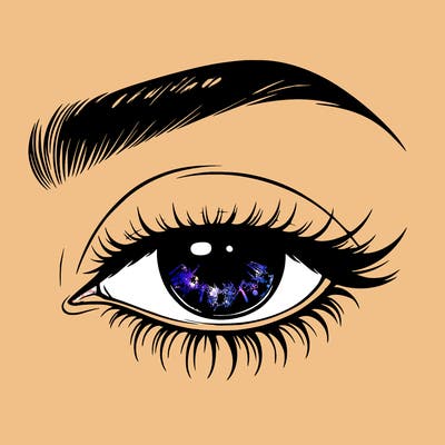 eye closed realistic