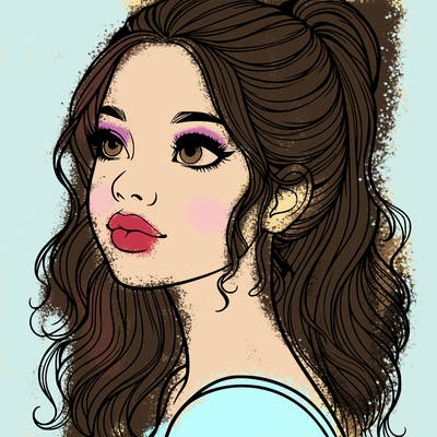 beautiful realistic girl