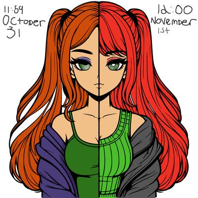 realistic girl split