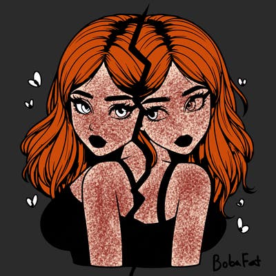 realistic girl split