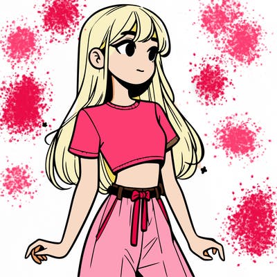 girl in a cute crop top