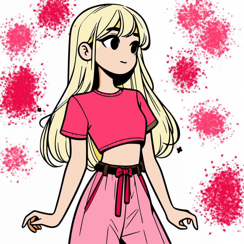 girl in a cute crop top