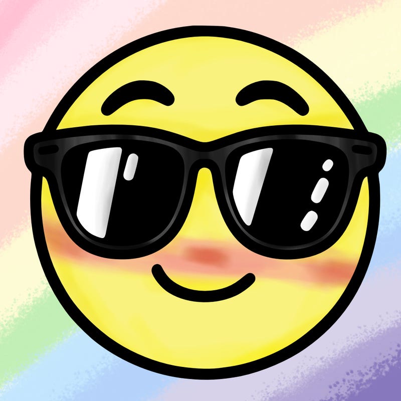 emoji with sunglasses