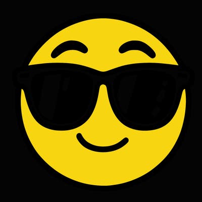 emoji with sunglasses