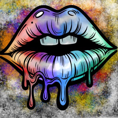 lips that look realistic and drip