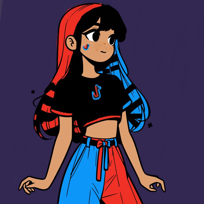 girl in a cute crop top