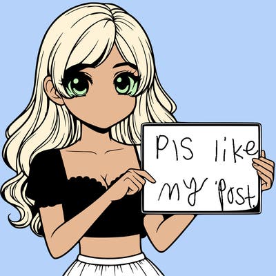 realistic pretty girl holding blank sign