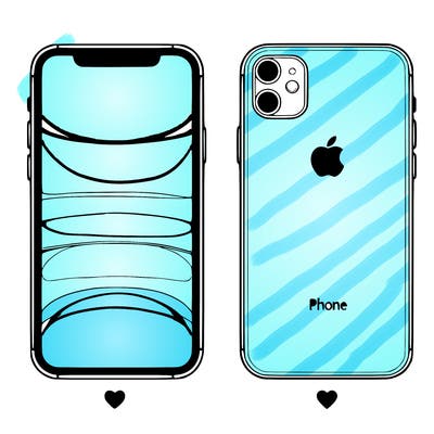 the back of iphone 16 split