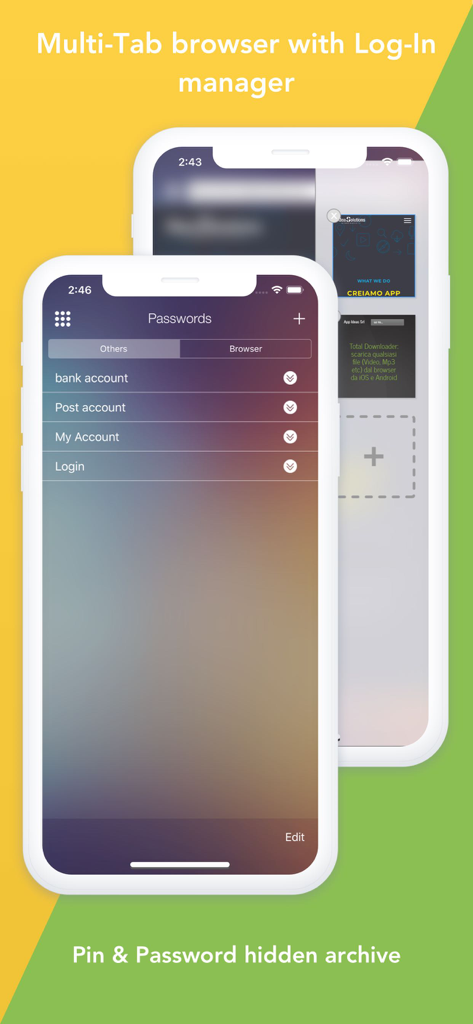 Secret photos - KYMS - KYMS app private browser and secure password manager interface