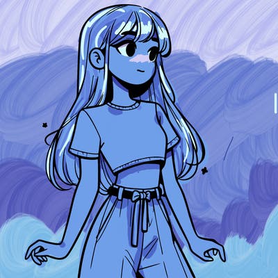 girl in a cute crop top