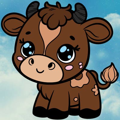 cute baby cow