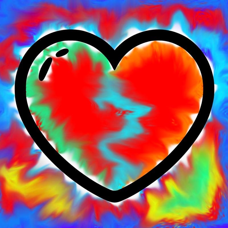 a blank heart