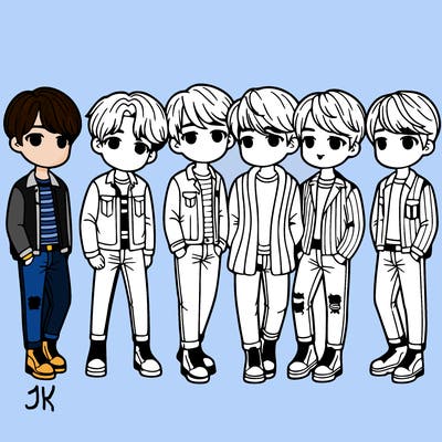 bangtan boys bts seven boys korean band k-pop