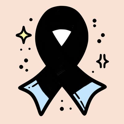 ribbon symbol of national breast cancer awareness month