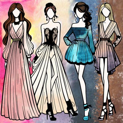 fashion models dresses