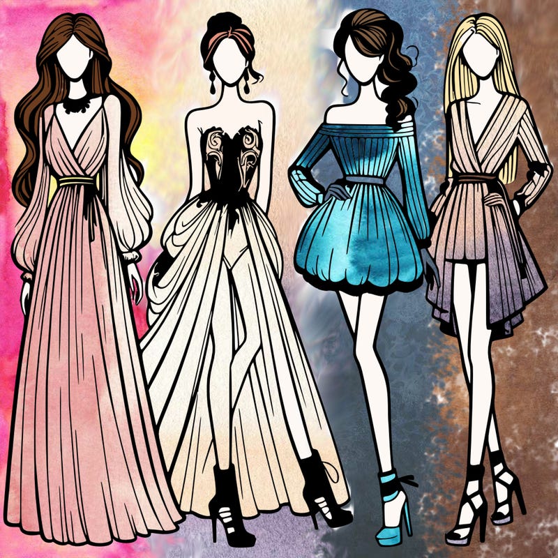 fashion models dresses