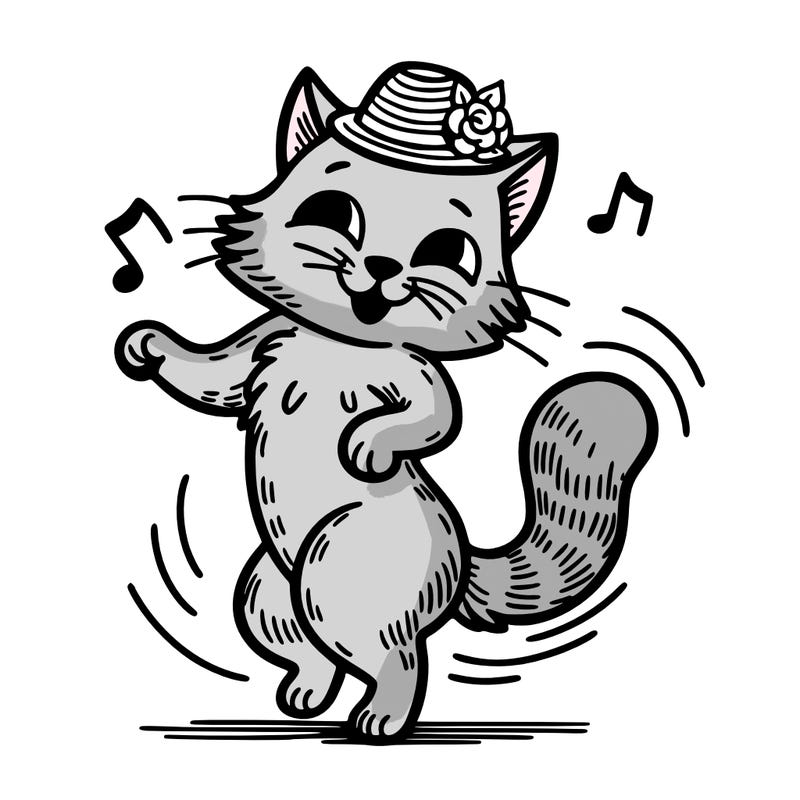 dancing cat
