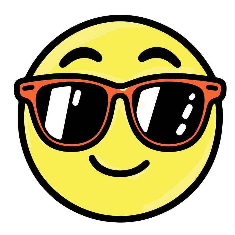emoji with sunglasses