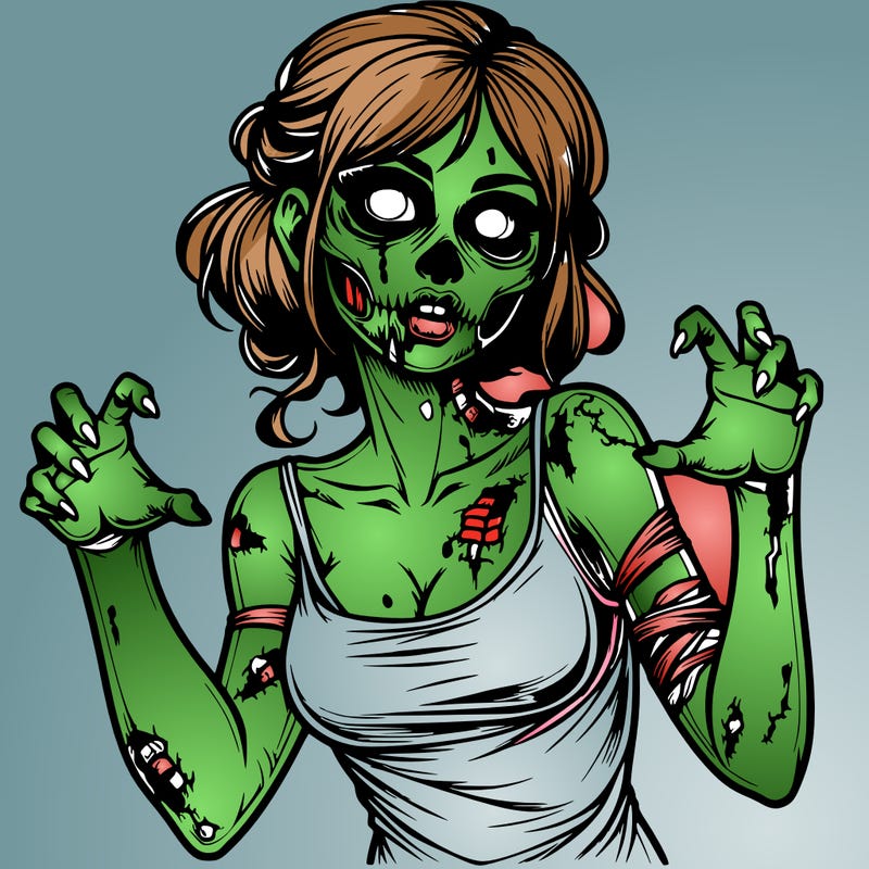 realistic zombie girl