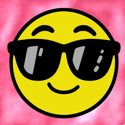 emoji with sunglasses