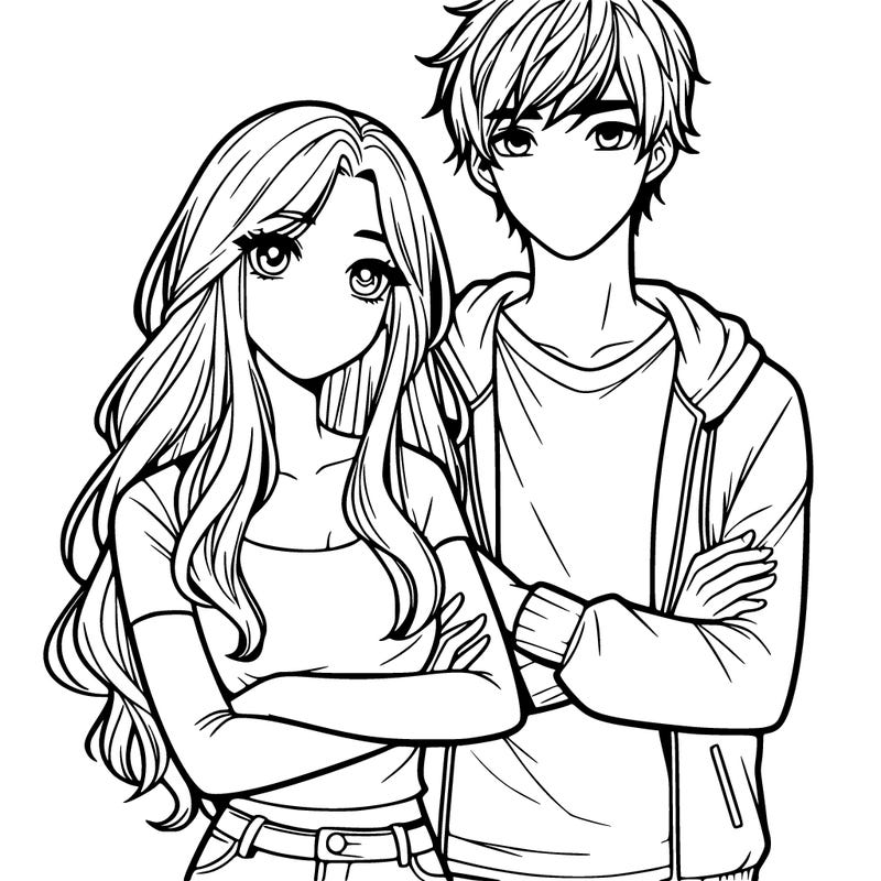 realistic girl with a boyfriend