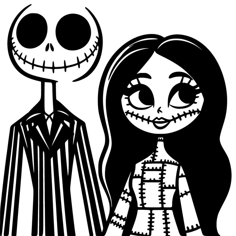 the nightmare before christmas jack and sally