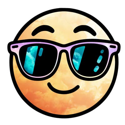 emoji with sunglasses