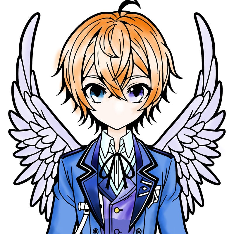 anime boy with wings