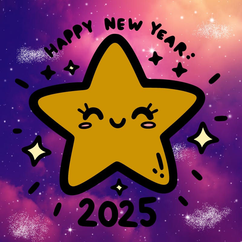 happy new year 2025 star wish