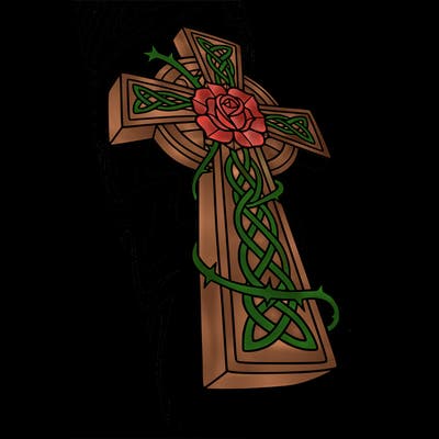 a cross tattoo