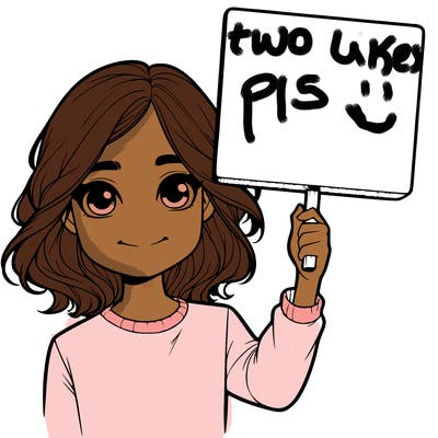 realistic girl holding up a sign