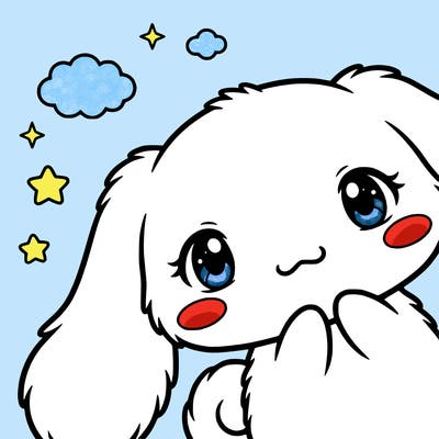 anime cinnamoroll cute fluffy