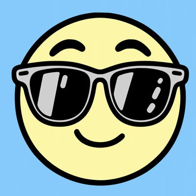 emoji with sunglasses