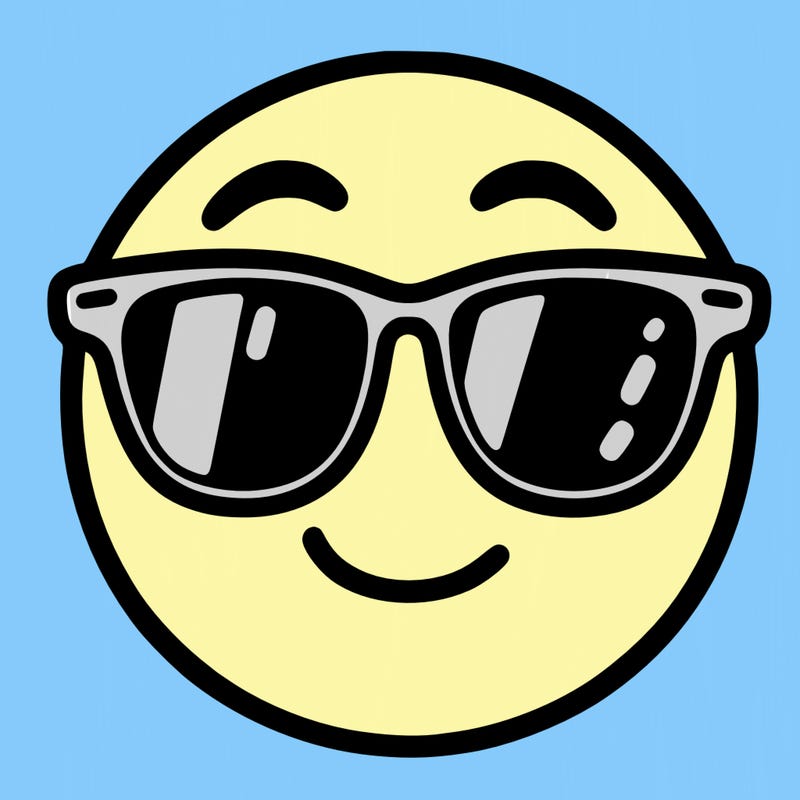 emoji with sunglasses
