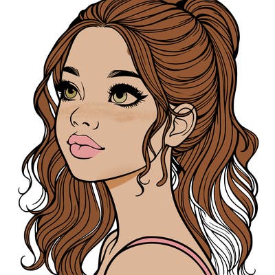 beautiful realistic girl