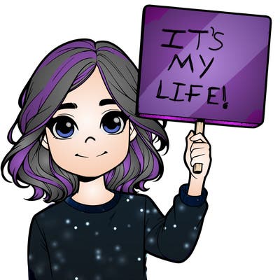 realistic girl holding up a sign