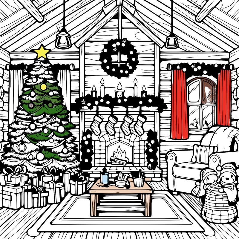 christmas house interior