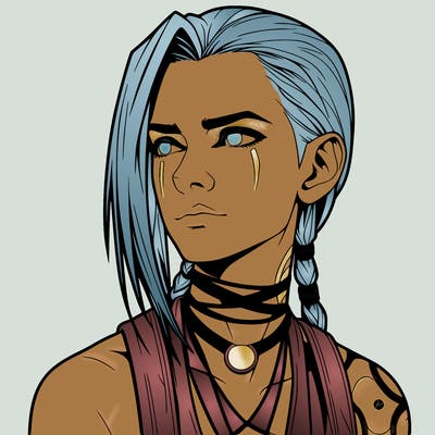 jinx from arcane realistic