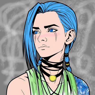 jinx from arcane realistic