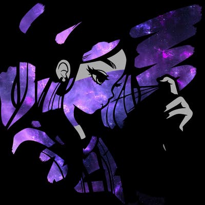 a realistic girl spray painting