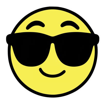 emoji with sunglasses