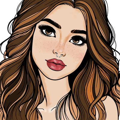 beautiful realistic girl