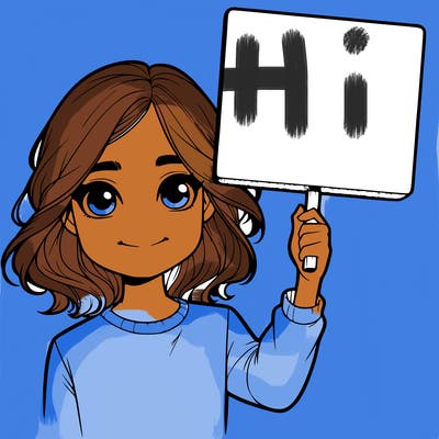 realistic girl holding up a sign