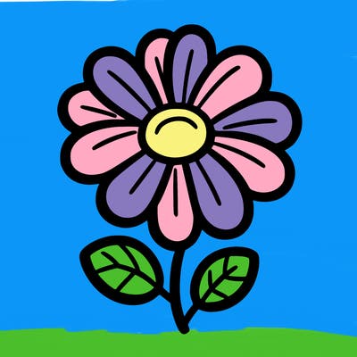 cartoon flower