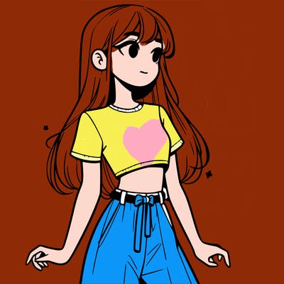 girl in a cute crop top