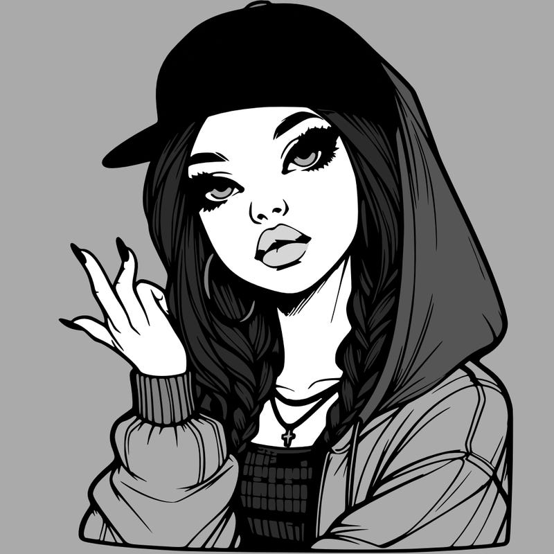 realistic hip hop girl