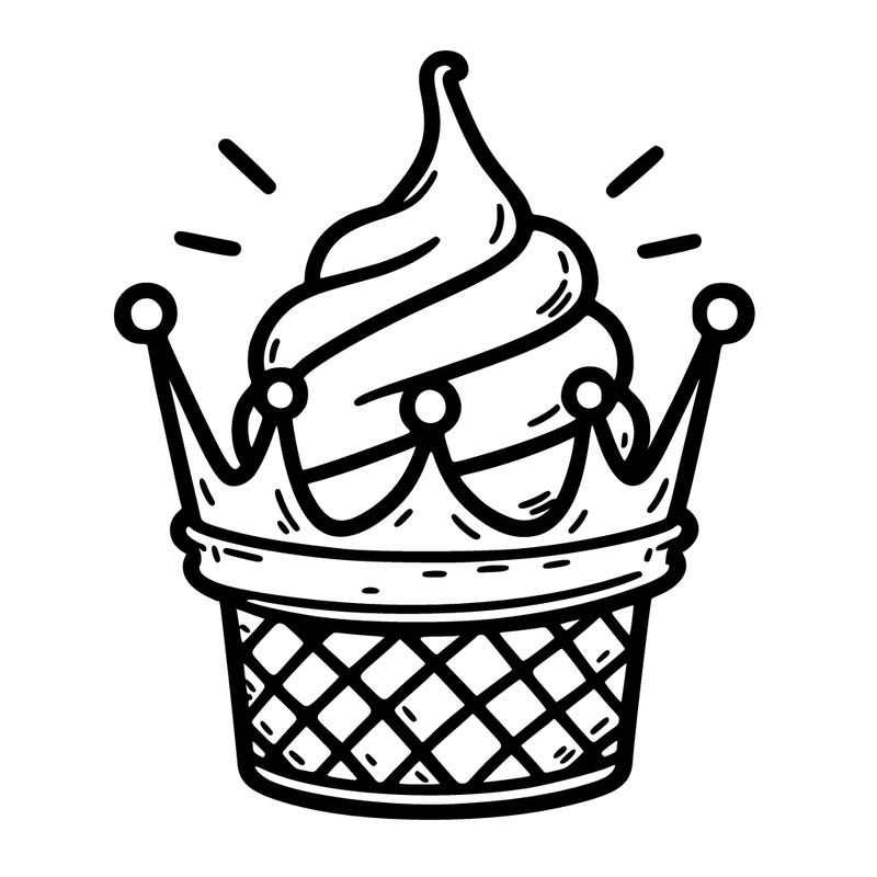 ice cream crown