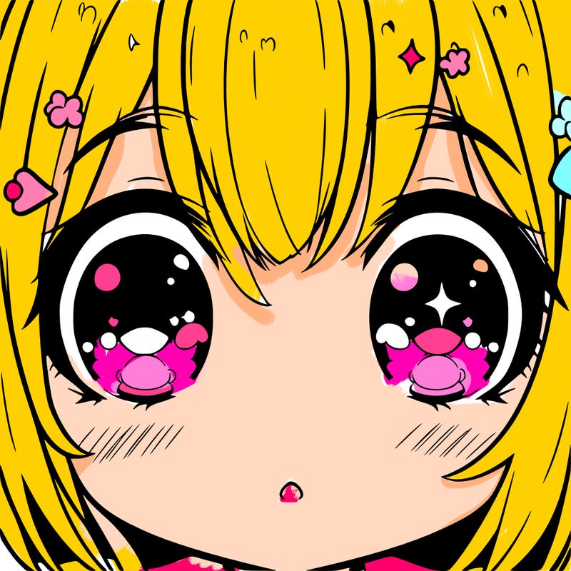 cute anime girl eyes