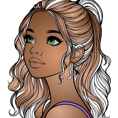 beautiful realistic girl