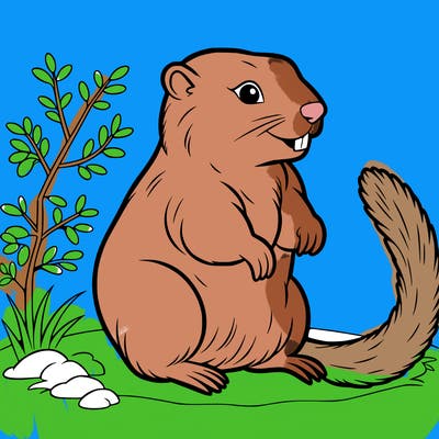 yellow bellied marmot